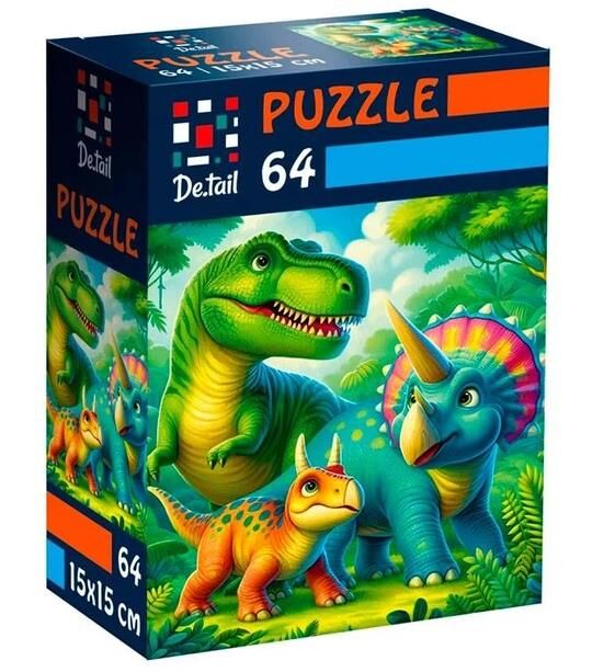 Пазли Доісторичні друзі 64 елемента DT1234-08 Ціна (цена) 35.26грн. | придбати  купити (купить) Пазли Доісторичні друзі 64 елемента DT1234-08 доставка по Украине, купить книгу, детские игрушки, компакт диски 0