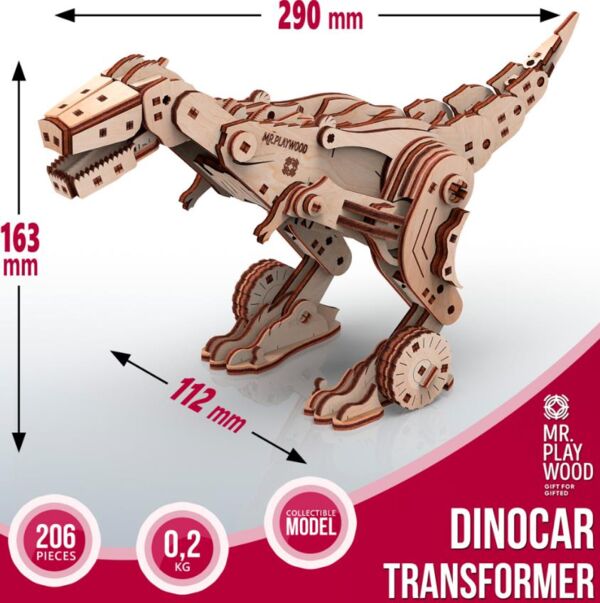 трансформер Дінокар 206 деталей механ деревяний Ціна (цена) 5 000.00грн. | придбати  купити (купить) трансформер Дінокар 206 деталей механ деревяний доставка по Украине, купить книгу, детские игрушки, компакт диски 2