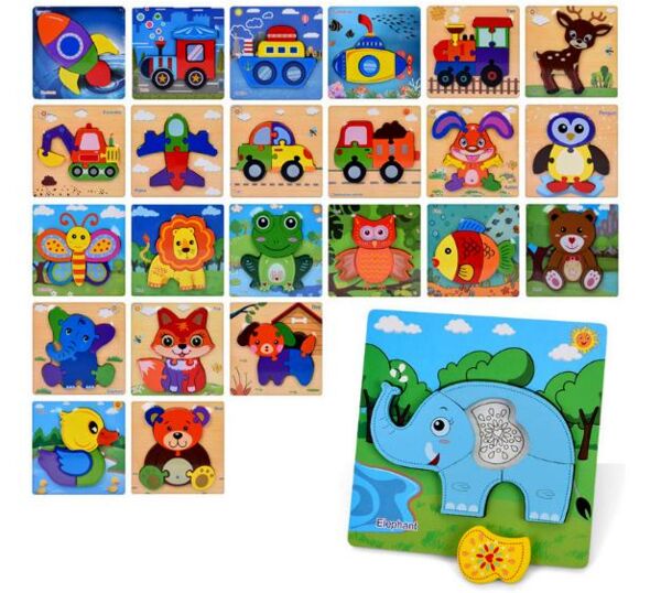 Гра деревяна Пазли від 4 деталей 24 види MD 0776 Ціна (цена) 59.34грн. | придбати  купити (купить) Гра деревяна Пазли від 4 деталей 24 види MD 0776 доставка по Украине, купить книгу, детские игрушки, компакт диски 0