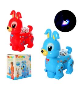 Зайчик музичний їздить 2 кольори NR617-51