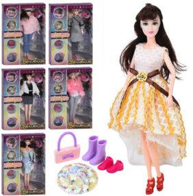 Лялька 30 см шарнірна капелюх взуття сумка 6 видів FD0465-66-67-68