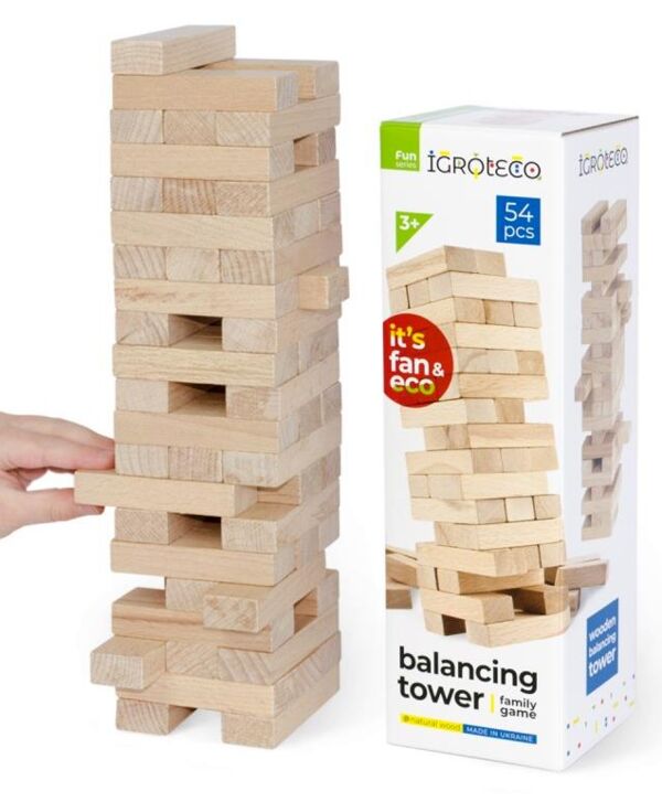 Вежа - балансир 54 елементи 0088 Ігротеко Ціна (цена) 307.76грн. | придбати  купити (купить) Вежа - балансир 54 елементи 0088 Ігротеко доставка по Украине, купить книгу, детские игрушки, компакт диски 0