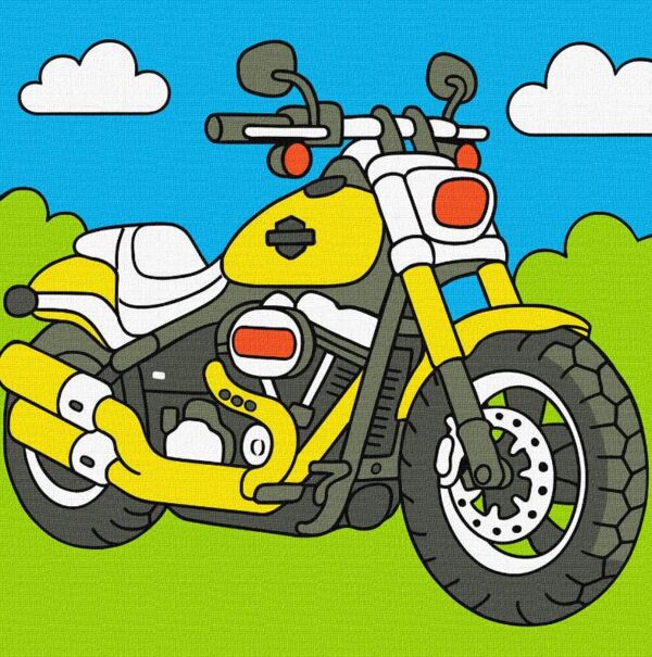 Розпис по номерах 25х25 КНО1331 Мрія маленького байкераІдейка Ціна (цена) 108.40грн. | придбати  купити (купить) Розпис по номерах 25х25 КНО1331 Мрія маленького байкераІдейка доставка по Украине, купить книгу, детские игрушки, компакт диски 0