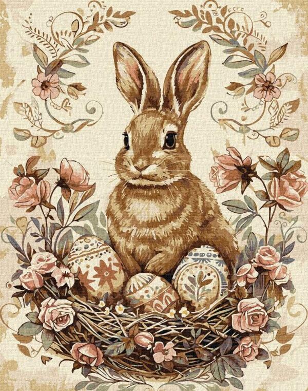 Розпис по номерах 40х50 КНО5183 Великодній кролик Ідейка Ціна (цена) 190.80грн. | придбати  купити (купить) Розпис по номерах 40х50 КНО5183 Великодній кролик Ідейка доставка по Украине, купить книгу, детские игрушки, компакт диски 0