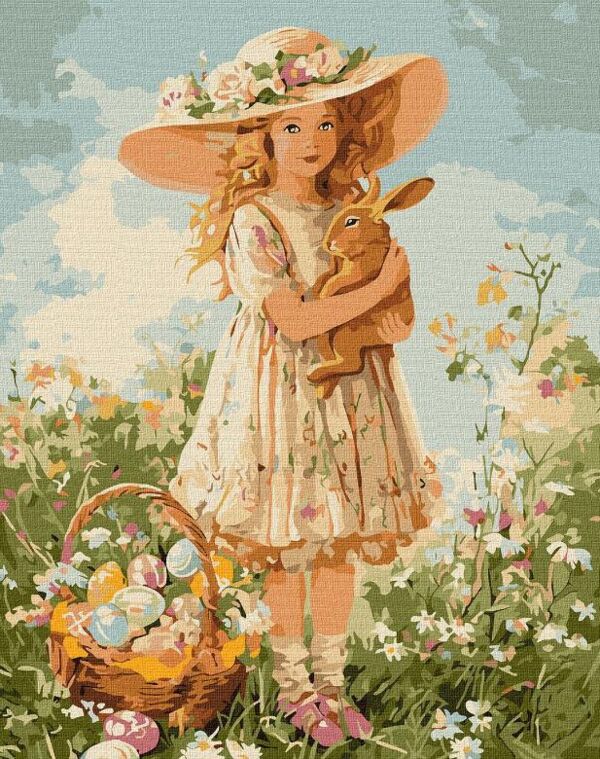 Розпис по номерах 40х50 КНО5187 Дівчинка з кроликом Ідейка Ціна (цена) 190.80грн. | придбати  купити (купить) Розпис по номерах 40х50 КНО5187 Дівчинка з кроликом Ідейка доставка по Украине, купить книгу, детские игрушки, компакт диски 0