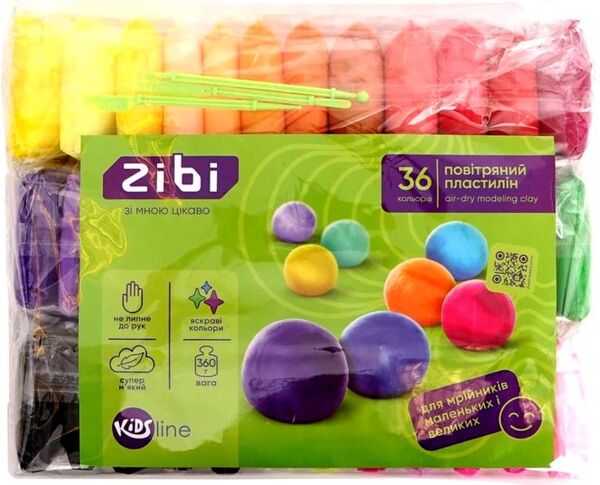 Супер легкий пластилін 36 кольорів ZB.6298 Zibi Kids Line Ціна (цена) 75.60грн. | придбати  купити (купить) Супер легкий пластилін 36 кольорів ZB.6298 Zibi Kids Line доставка по Украине, купить книгу, детские игрушки, компакт диски 0