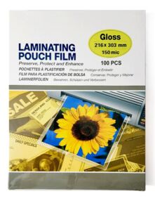 Плівка для ламінування формат А4 150 мкр 100 штук 216 на 303
