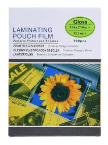 Плівка для ламінування формат А5 125 мкр 100 штук 154 на 216