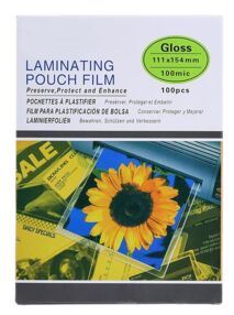 Плівка для ламінування формат А6 100 мкр 100 штук 111 на 154
