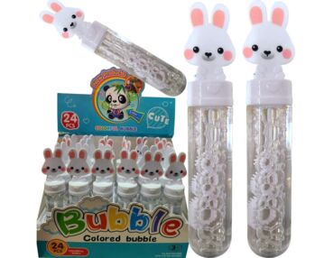 Мильні бульбашки 14 см Зайчик мікс 4 25-221