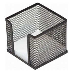 Бокс для паперу металевий чорний 10 х 10 х 10 см