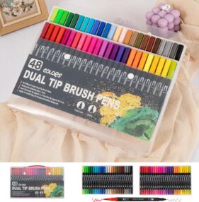 Фломастери маркери 48 кольорів двосторонні в пластиковій упаковці 001-48 112-7