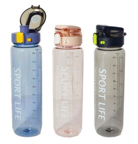 Пляшка для води 1 л 200 мл в асортименті 34-16