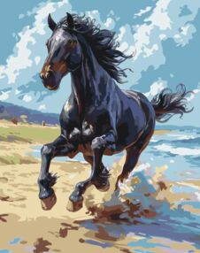 Розпис по номерах 40х50 11703-АС Благородний скакун "Art Craft" арт крафт