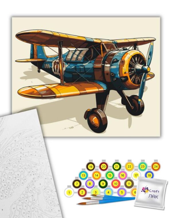 Розпис по номерах 40х50 12509-АС Аероплан Art Craft арт крафт Ціна (цена) 204.00грн. | придбати  купити (купить) Розпис по номерах 40х50 12509-АС Аероплан Art Craft арт крафт доставка по Украине, купить книгу, детские игрушки, компакт диски 1