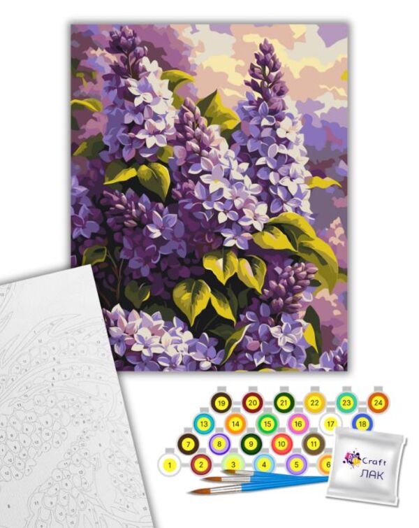 Розпис по номерах 40х50 13167-АС Бузкова ніжність Art Craft арт крафт Ціна (цена) 213.60грн. | придбати  купити (купить) Розпис по номерах 40х50 13167-АС Бузкова ніжність Art Craft арт крафт доставка по Украине, купить книгу, детские игрушки, компакт диски 1