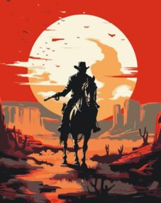 Розпис по номерах 40х50 10153-АC Вестерн "Art Craft" арт крафт