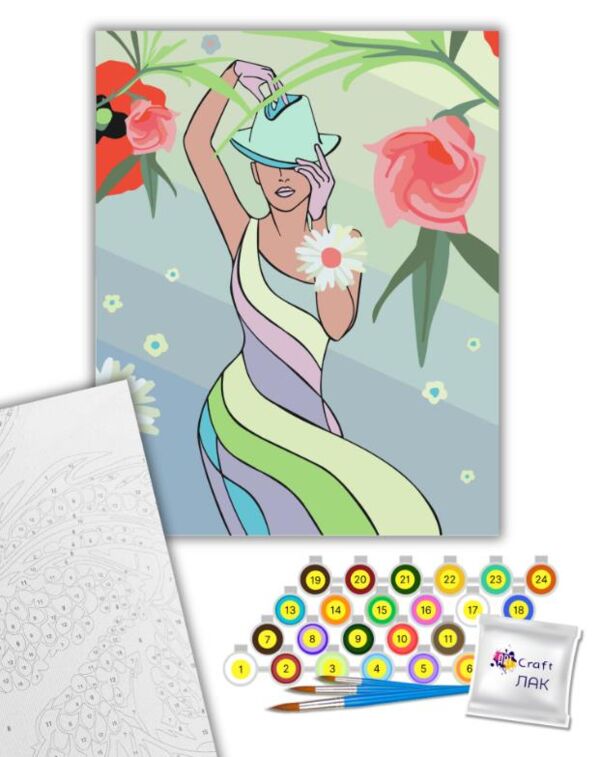 Розпис по номерах 40х50 10394-АC Грація Art Craft арт крафт Ціна (цена) 204.00грн. | придбати  купити (купить) Розпис по номерах 40х50 10394-АC Грація Art Craft арт крафт доставка по Украине, купить книгу, детские игрушки, компакт диски 1
