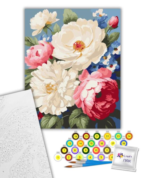Розпис по номерах 40х50 13080-АC Весняні квіти Art Craft арт крафт Ціна (цена) 213.60грн. | придбати  купити (купить) Розпис по номерах 40х50 13080-АC Весняні квіти Art Craft арт крафт доставка по Украине, купить книгу, детские игрушки, компакт диски 1