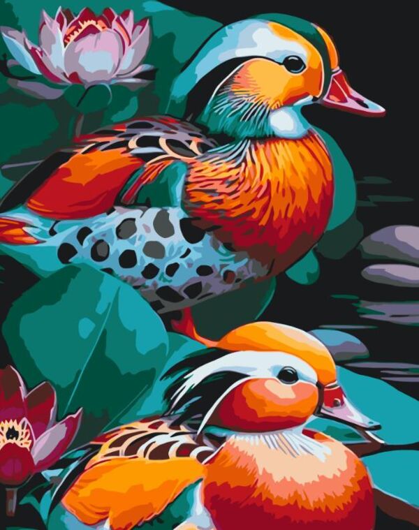 Розпис по номерах 40х50 11717-АC Качки мандаринки Art Craft арт крафт Ціна (цена) 204.00грн. | придбати  купити (купить) Розпис по номерах 40х50 11717-АC Качки мандаринки Art Craft арт крафт доставка по Украине, купить книгу, детские игрушки, компакт диски 0