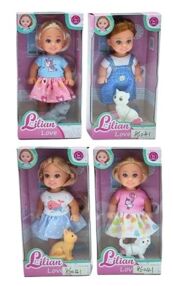 Лялька з котиком 86041 11,5 см