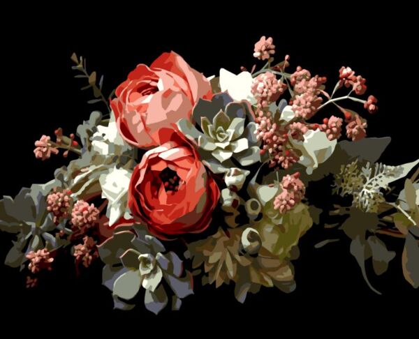 Розпис по номерах 40х50 AH1270 Осіння композиція на чорному фоні Strateg Ціна (цена) 254.36грн. | придбати  купити (купить) Розпис по номерах 40х50 AH1270 Осіння композиція на чорному фоні Strateg доставка по Украине, купить книгу, детские игрушки, компакт диски 0