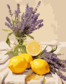 Розпис по номерах 40х50 VG024 Лаванда з лимона "Strateg"
