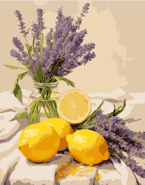 Розпис по номерах 40х50 VG024 Лаванда з лимона Strateg Ціна (цена) 166.09грн. | придбати  купити (купить) Розпис по номерах 40х50 VG024 Лаванда з лимона Strateg доставка по Украине, купить книгу, детские игрушки, компакт диски 0