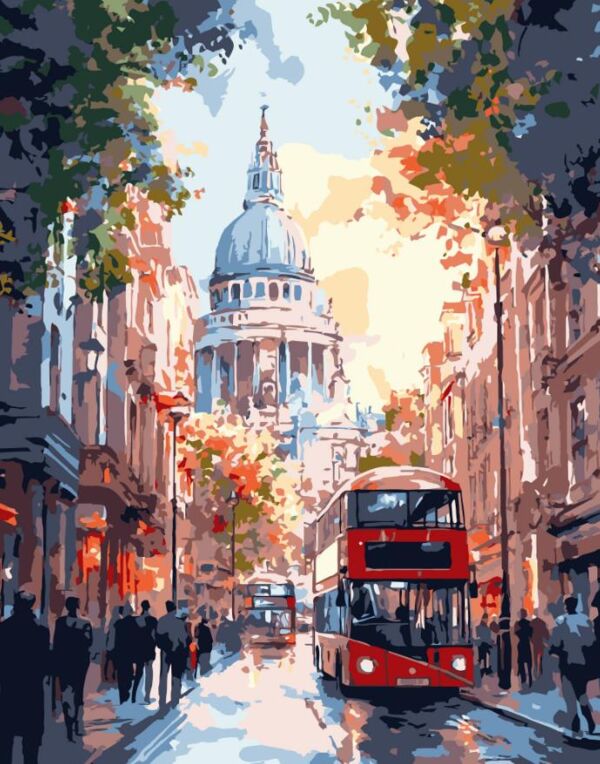 Розпис по номерах 40х50 VG028 Кольорове місто Strateg Ціна (цена) 166.09грн. | придбати  купити (купить) Розпис по номерах 40х50 VG028 Кольорове місто Strateg доставка по Украине, купить книгу, детские игрушки, компакт диски 0