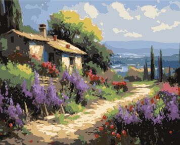 Розпис по номерах 40х50 VG033 Мальовнича стежка "Strateg"