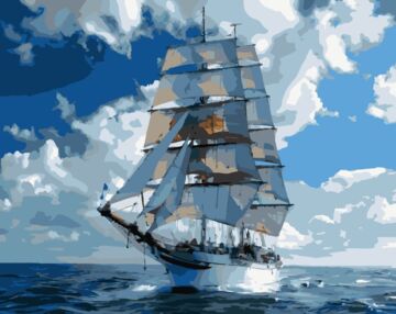 Розпис по номерах 40х50 VG037 Під вітрилами "Strateg"