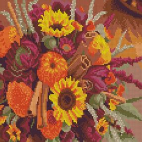 Алмазна мозаїка 30х30 FZ3030-37 Осінній букет "Strateg"