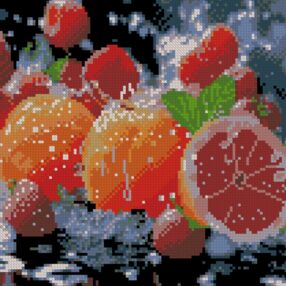 Алмазна мозаїка 30х30 YZ3030-07 Цитрусова ніжність "Strateg"