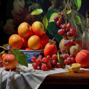 Алмазна мозаїка 30х30 FZ3030-06 Соковиті плоди "Strateg"