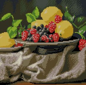 Алмазна мозаїка 30х30 FZ3030-17 Лимони та ягоди "Strateg"