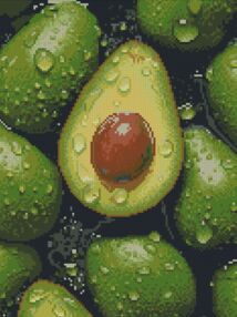 Алмазна мозаїка 30х40 FZ3040-07 Свіже авокадо "Strateg"