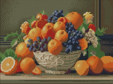 Алмазна мозаїка 30х40 FZ3040-28 Ваза з фруктами "Strateg"