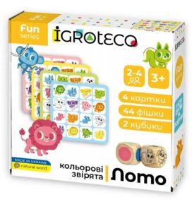 Лото розумне Кольорові звірята Ігротеко 0804