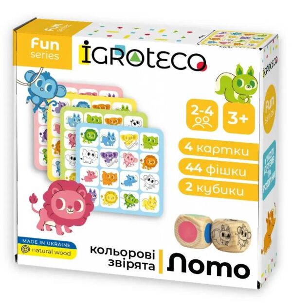 Лото розумне Кольорові звірята Ігротеко 0804 Ціна (цена) 136.78грн. | придбати  купити (купить) Лото розумне Кольорові звірята Ігротеко 0804 доставка по Украине, купить книгу, детские игрушки, компакт диски 0