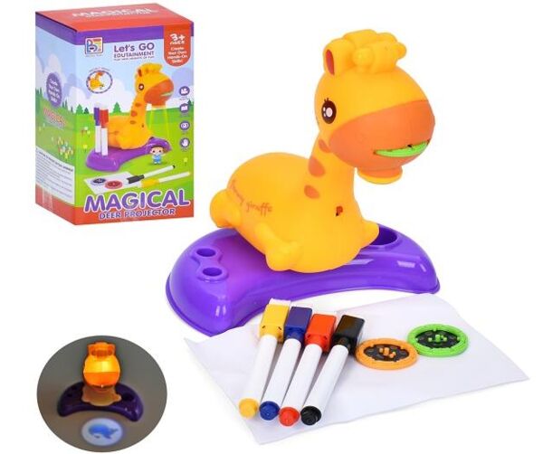 Проектор 19 см жираф світло фломастери 4 штуки папір слайди T22 Ціна (цена) 124.58грн. | придбати  купити (купить) Проектор 19 см жираф світло фломастери 4 штуки папір слайди T22 доставка по Украине, купить книгу, детские игрушки, компакт диски 0