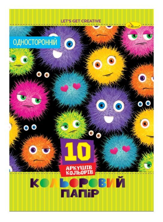 Кольоровий папір односторонній В5 10аркушів на скобі Ціна (цена) 10.70грн. | придбати  купити (купить) Кольоровий папір односторонній В5 10аркушів на скобі доставка по Украине, купить книгу, детские игрушки, компакт диски 2