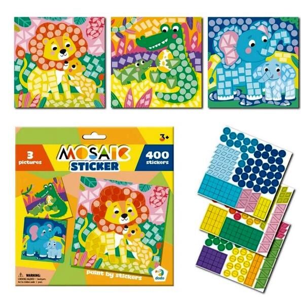 Мозаїка зі стікерами Зоопарк 300896 Ціна (цена) 58.25грн. | придбати  купити (купить) Мозаїка зі стікерами Зоопарк 300896 доставка по Украине, купить книгу, детские игрушки, компакт диски 0