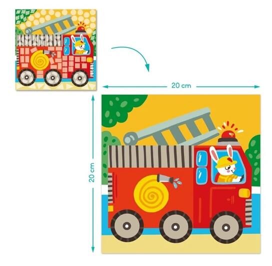 Мозаїка зі стікерами Транспорт 300899 Ціна (цена) 58.25грн. | придбати  купити (купить) Мозаїка зі стікерами Транспорт 300899 доставка по Украине, купить книгу, детские игрушки, компакт диски 2