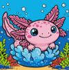 Розпис по номерах 25х25 KHO1348 Радісний аксолотль Ідейка Ціна (цена) 125.20грн. | придбати  купити (купить) Розпис по номерах 25х25 KHO1348 Радісний аксолотль Ідейка доставка по Украине, купить книгу, детские игрушки, компакт диски 0