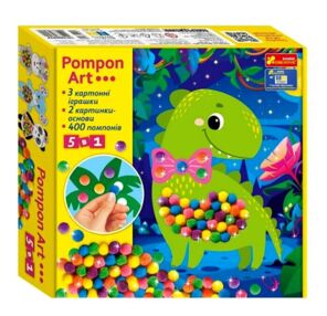 Великий набір для творчості Pompon Art дракончик