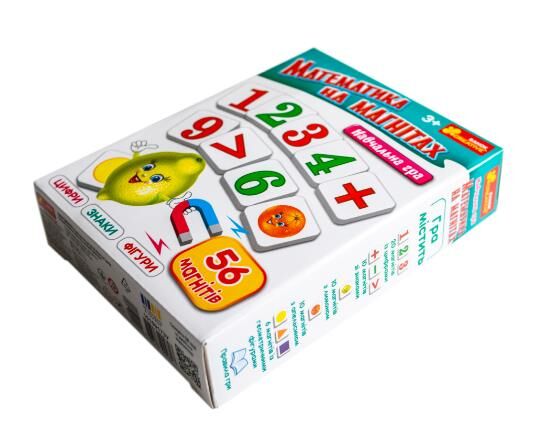 Гра навчальна математика на магнітах Ціна (цена) 161.90грн. | придбати  купити (купить) Гра навчальна математика на магнітах доставка по Украине, купить книгу, детские игрушки, компакт диски 1