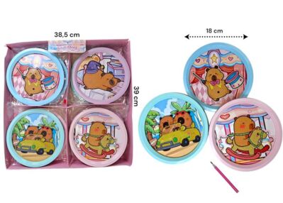 Алмазна мозаїка кругла D-18 см Капібара