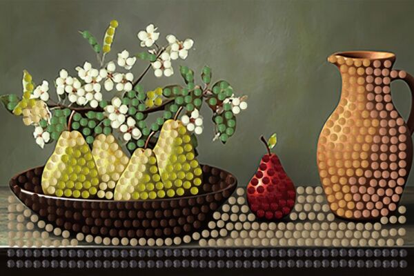 Алмазна мозаїка 10х15 YJB1015-07 Натюрморт із грушами Strateg Ціна (цена) 55.86грн. | придбати  купити (купить) Алмазна мозаїка 10х15 YJB1015-07 Натюрморт із грушами Strateg доставка по Украине, купить книгу, детские игрушки, компакт диски 0