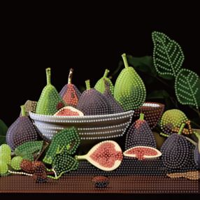 Алмазна мозаїка 30х30 YJB3030-07 Яскраві інжири "Strateg"