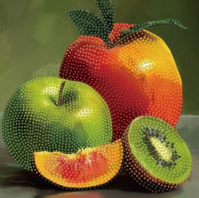 Алмазна мозаїка 30х30 YJB3030-11 Соковиті фрукти "Strateg"